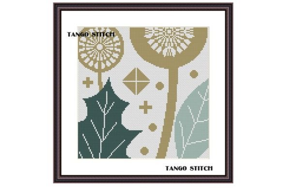 Abstract Floral Cross Stitch Pattern Review