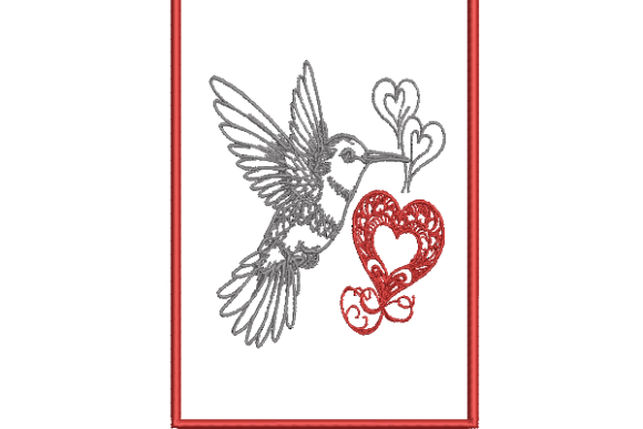 Hummingbird Heart Mug Rug Embroidery Review