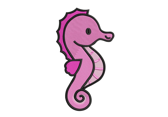 Pink Seahorse Embroidery Design Review