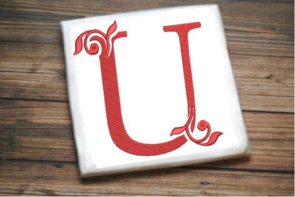 U Letter Beautiful Monogram Review for Seasonal Embroidery