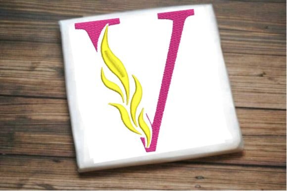 V Letter Beautiful Fire Alphabet Review